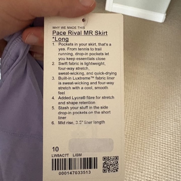 lululemon Pace Rival Mid-Rise Skirt *Long - Picture 5 of 6
